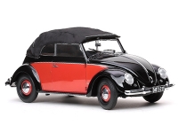 VW K�fer Cabrio 1200 1949 M1:12 schwarz-rot