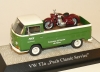 VW T2a Pritsche mit Puch SGS Motorrad M1:43